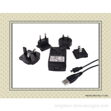 Smart plug-interchangeable 3.2v lifepo4 battery charger AA